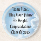 太陽のハロー卒業式サンドストーンコースター コースター (正面)