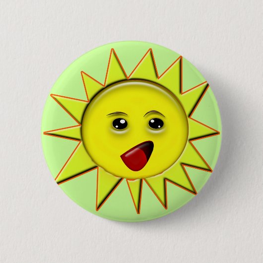 太陽のパワーギフト及び販促品Tシャツ 缶バッジ (正面)