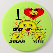 太陽のパワーギフト及び販促品Tシャツ 缶バッジ (正面)