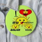 太陽のパワーギフト及び販促品Tシャツ 缶バッジ (インサイチュ)