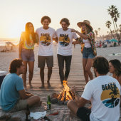 太陽のビーチ | ヴィンテージおもしろいサーファー夏 Tシャツ