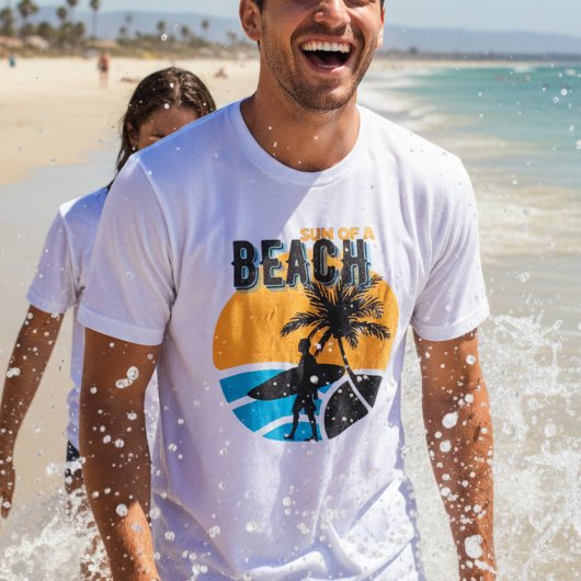 太陽のビーチ | ヴィンテージおもしろいサーファー夏 Tシャツ