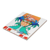 太陽のフラミンゴ タイル (側面)