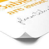 太陽のベビーは甘い赤ちゃんシャワー ポスター (角)