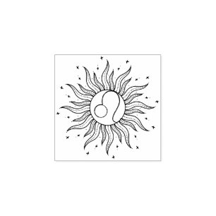 太陽のホロスコープ 獅子座 ラバースタンプ