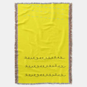 太陽のボルテックス – イエローブランケットムルギホーム スローブランケット (正面縦)