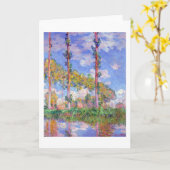 太陽のポプラ、モネ カード (黄色い花)