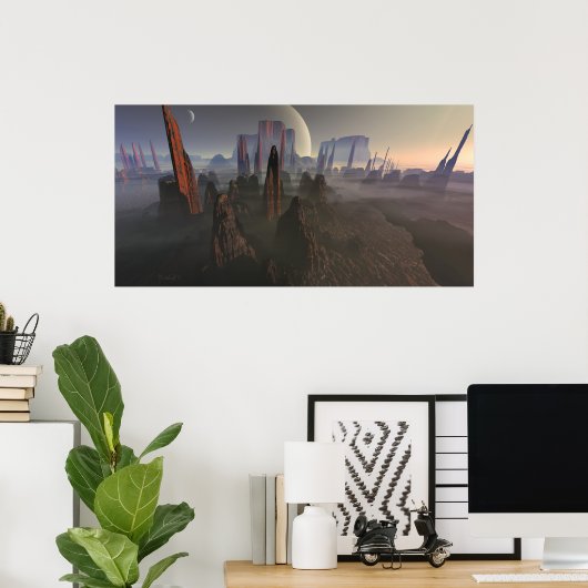 太陽の上昇 ポスター (ホームオフィス)