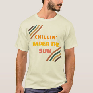 太陽の下でのんびり サマーTシャツ リラックス ビーチ Tシャツ
