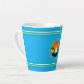 太陽の下での楽しみ ペルソナライズド サマー コーヒーマグ カフェラテマグ (左アングル)