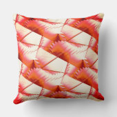 太陽の下でサンゴのジグザグまたはデジタルソーを生きる クッション (裏面)