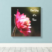 太陽の下で一度に引用文の花 キャンバスプリント (インサイチュ (ウッドフロア))