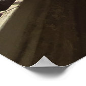 太陽の下で乾燥するコナコーヒー豆 – ハワイ ポスター (角)