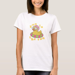 太陽の下で楽しむラバーダック Tシャツ