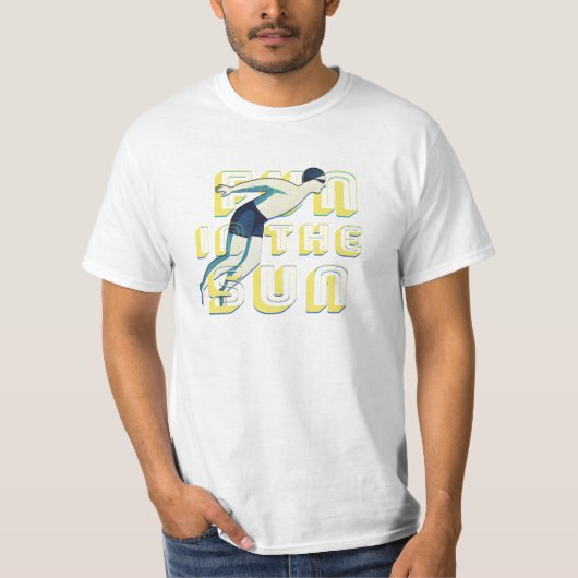 太陽の下で楽しむ Tシャツ (正面)