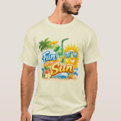 太陽の下で楽しもう Tシャツ (正面)