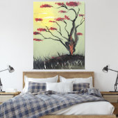 太陽の下で苗木 キャンバスプリント (インサイチュ (寝室))