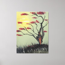 太陽の下で苗木