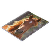 太陽の下で茶色の馬 ノートブック (左側)