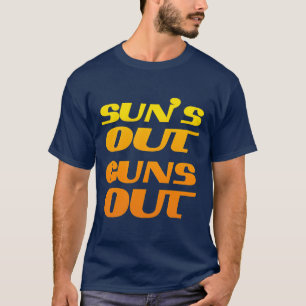 太陽の下で輝く筋肉 フィットネスとジム Tシャツ