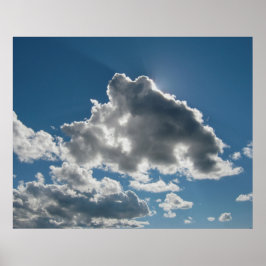 太陽の下で輝く雲 ポスター