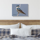 太陽の下で雄のツバメのプロフィール キャンバスプリント (インサイチュ (寝室))