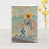 太陽の下で | エドワード・キュケル カード (黄色い花)