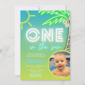 太陽の下で - 写真付きプールパーティーの招待状 招待状 (正面)