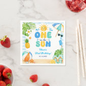 太陽の下で 初プールパーティー 夏 誕生日 スタンダードカクテルナプキン (インサイチュ)
