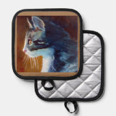 太陽の下にスノーベル、オーブンミッツ&ポットホルダー 鍋敷き (正面/裏面)