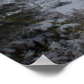 太陽の下に向かう雪の汚れた道 ポスター (角)