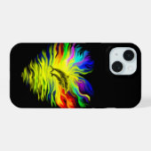 太陽の下のイルカ iPhone 15ケース (裏面横)