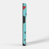 太陽の下のジューシーなスイカのスライス iPhoneケース (右側面)