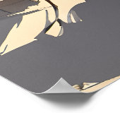 太陽の下のパリのテーブルプリント ポスター (角)