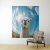 太陽の下の好奇心アルパカ タペストリー (インサイチュ)
