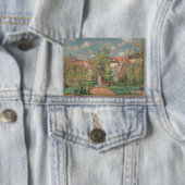 太陽の下の庭、 Camille Pissarro、1876 缶バッジ (インサイチュ)