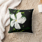 太陽の下の白ピンホイールジャスミン クッション (ブランケット)