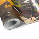 太陽の下の秋の葉 ラッピングペーパー (ロールコーナー)