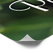 太陽の下の美しいひまわりパーソナライズされた ポスター (角)