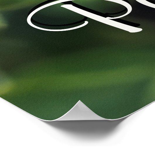 太陽の下の美しいひまわりパーソナライズされた ポスター (角)