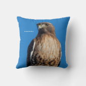 太陽の下の雄大な赤尾のタカ クッション (裏面)