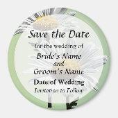 「太陽の下の2つのデイジー」おめでたい日を記念して, 「太陽の下の2つのデイジー」デザインの美しい「 マグネット (正面)