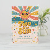 太陽の下の2歳の誕生日 招待状 (スタンド正面)