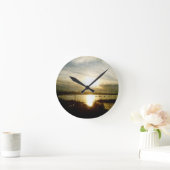 太陽の下り方で ラウンド壁時計 (ホーム)