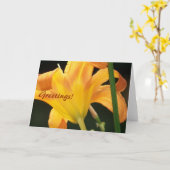 太陽の下、こんにちは！ カード (黄色い花)