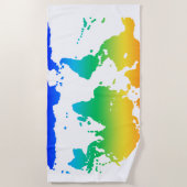 太陽の世界 ビーチタオル (正面)