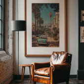 太陽の丘：カリフォルニアのヴィンテージ通り ポスター