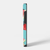 太陽の中でジューシーなスイカのスライス iPhoneケース (左側面)