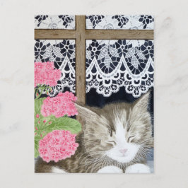 太陽の中で雪を降らせている ポストカード