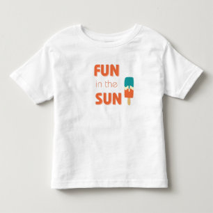 太陽の中のおもしろい幼児Tシャツ トドラーTシャツ